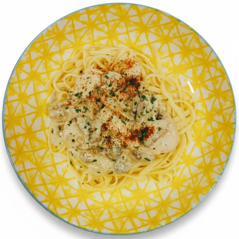 Creamy Chicken & Mushroom Linguine
