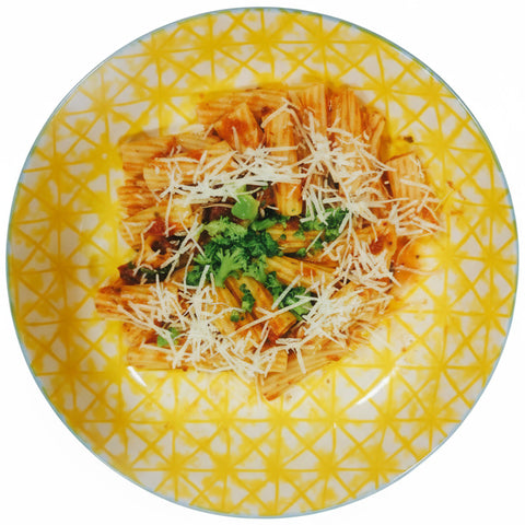 'Chicken' Arrabbiata Pasta (v)