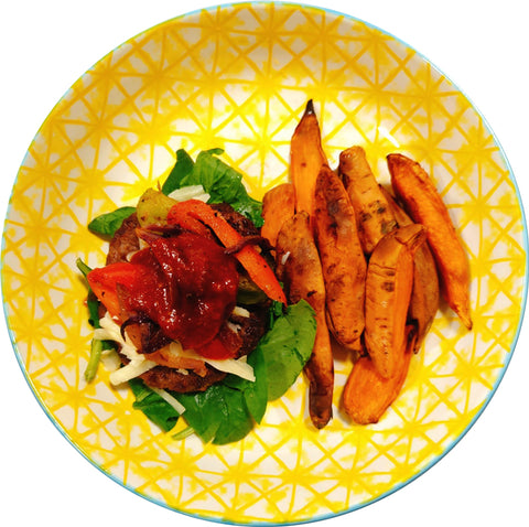 Bun-less Cajun Burger