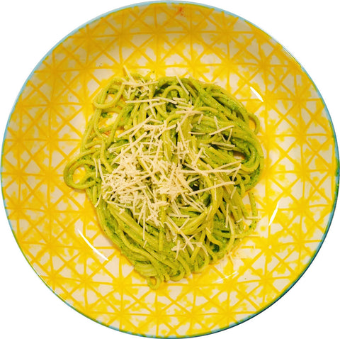 Creamy Spinach & Cashew Nuts Pesto Spaghetti (v)